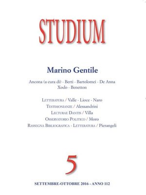 cover image of Studium--Marino Gentile